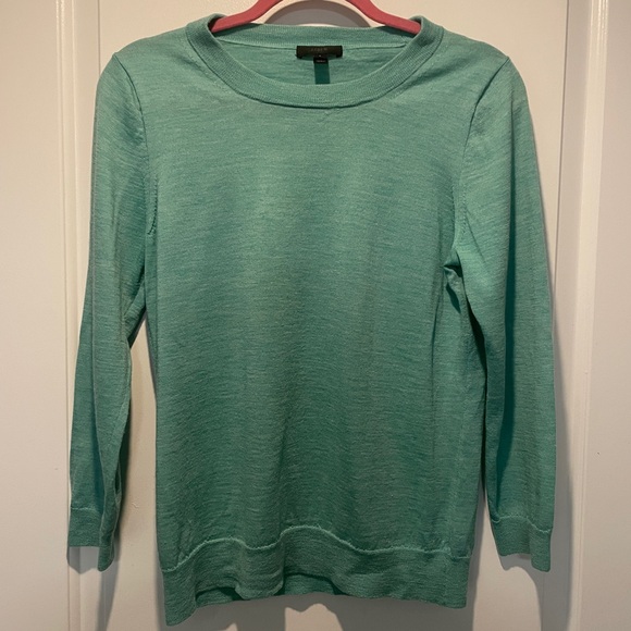 J. Crew Teal Tippi Sweater size L - Picture 1 of 3